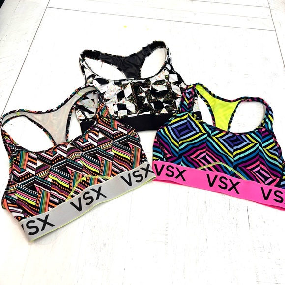 VSX Other - VSX Women's Geometric Colorful Size S Sports Bra Trio
